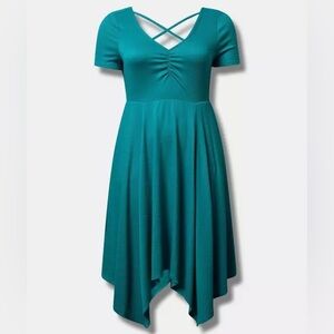 Torrid Midi Rib Knit Skater Dress